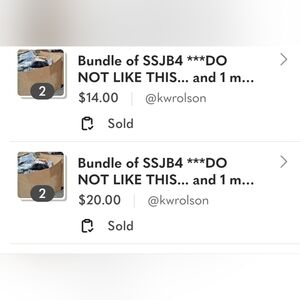 Combine For kwrolson $34